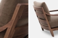 Fotel LOW LOUNGE CHAIR De La Espada orzech