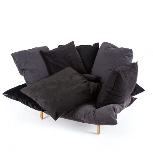 Fotel COMFY szary Seletti