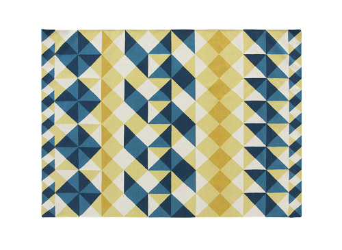 Dywan geometryczny MOSAIEK żółty