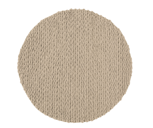 Dywan TRENZAS okrągły Gan Rugs beżowy