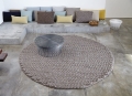 Dywan TRENZAS okrągły Gan Rugs ciemnoszary
