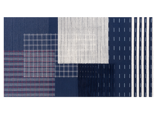 Dywan LAN Gan Rugs niebieski INDIGO