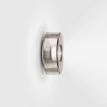Lampa ścienna CURLING SERIEN NEW SILVER: klosz z aluminium
