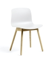 Krzesło AAC 12 białe siedzisko/nogi dąb lakierowany HAY