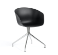 Krzesło AAC 20 HAY  czarna skorupa, nogi aluminium