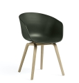 Krzesło AAC 22 dębowe nogi HAY zielone
