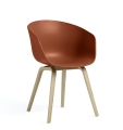 Krzesło AAC 22 dębowe nogi HAY pomarańczowe