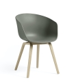 Krzesło AAC 22 dębowe nogi HAY przydymiony zielony