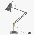 Lampa biurkowa ORIGINAL 1227 DESK mosiężna Anglepoise szara