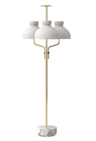 Lampa podłogowa ARENZANO TRE FIAMME MOSIADZ