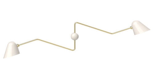 Lampa ścienna BEGHINA DUE BRACCI Tato MOSIĄDZ