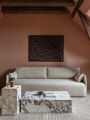 Stolik PLINTH LOW MENU CALACATTA