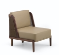 Fotel THRONE rattanowy De La Espada orzech olejowany