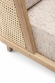 Sofa THRONE rattanowa De La Espada dąb olejowany / Sonar 3 113