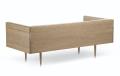 Sofa BOX De La Espada medium dąb oksydowany / tapicerka Clay 010