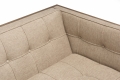 Sofa BOX De La Espada medium dąb oksydowany / tapicerka Clay 010