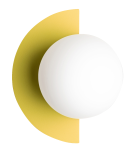 Lampa ścienna CANDY CIRCLE żółta Swedish Ninja