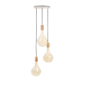 Lampa wisząca VORONOI II TRIPLE dąb  Tala
