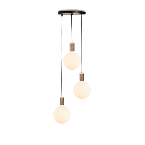 Lampa wisząca SPHERE IV TRIPLE  orzech Tala