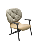 Krzesło KLARA oparcie tuftowane Moroso 