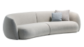 Sofa półokrągła PACIFIC 3-osobowa wełna / bouclé Moroso