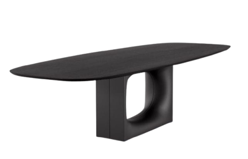 Stół z blatem owalnym HOLO Kristalia