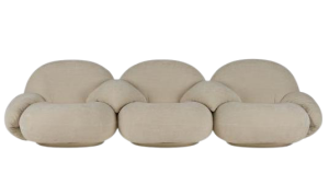 Sofa PACHA trzyosobowa z podłokietnikami GUBI