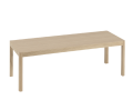 Stolik kawowy WORKSHOP surowy drewniany 120x43 muuto