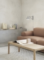Stolik kawowy WORKSHOP surowy drewniany 120x43 muuto