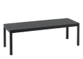 Stolik kawowy WORKSHOP surowy drewniany 120x43 muuto  czarny dąb