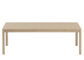 Stolik kawowy WORKSHOP surowy drewniany 120x43 muuto