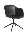 Krzesło FIBER obrotowe tapicerowane MUUTO skórzane