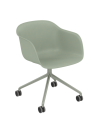 Krzesło na kółkach FIBER skorupa z kompozytu MUUTO