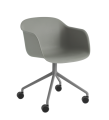 Krzesło na kółkach FIBER skorupa z kompozytu MUUTO