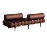 Sofa modernistyczna FIVE TO NINE naprzemienne oparcie Tacchini