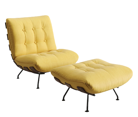 Fotel z podnóżkiem COSTELA Tacchini