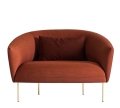 Fotel ROMA o opływowych kształtach Tacchini