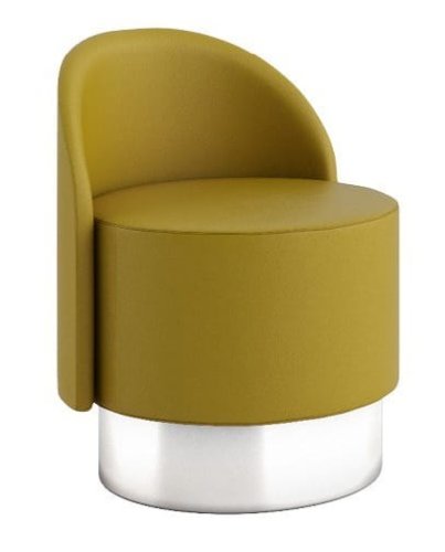 Fotel PASTIILLES okrągły, na metalowej podstawie Tacchini