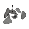 Lampa wisząca SCREEN XL czarna Ø110 Market Set