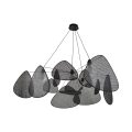 Lampa wisząca SCREEN XXL czarna siatka trzcinowa Ø150 Market Set