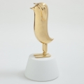 Figurka ceramiczna HOPEBIRD malowana 24kt złotem Bosa