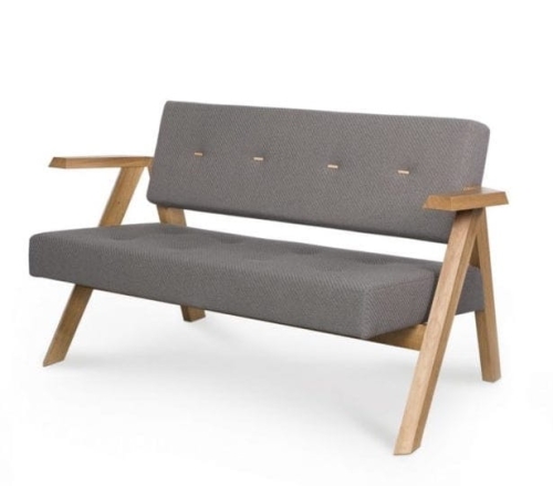 Sofa dwuosobowa CLAPP w stylu lat 60. NOTI