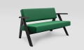 Sofa dwuosobowa CLAPP w stylu lat 60. NOTI