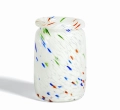 Wazon szklany SPLASH White Dot M HAY
