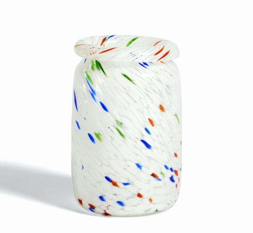 Wazon szklany SPLASH White Dot M HAY