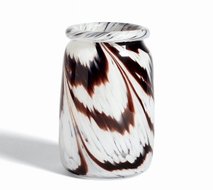 Wazon szklany SPLASH Coffee and White HAY