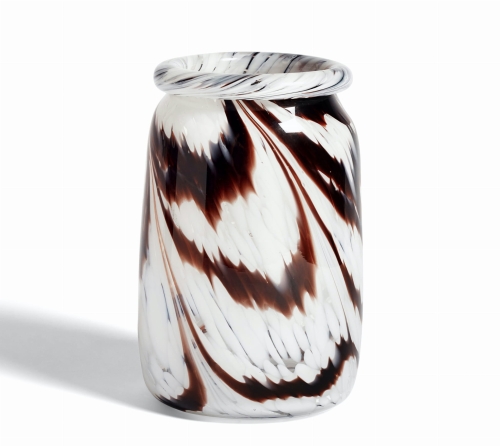 Wazon szklany SPLASH Coffee and White HAY