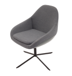Fotel obrotowy RIPPLE szary tapicerowany Comforty