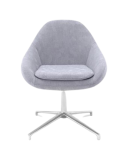 Fotel obrotowy RIPPLE tapicerowany wzorzysty jasny Comforty 