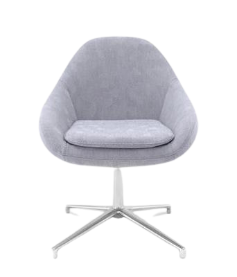 Fotel obrotowy RIPPLE tapicerowany wzorzysty jasny Comforty